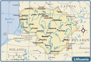 Litauen Landkarte