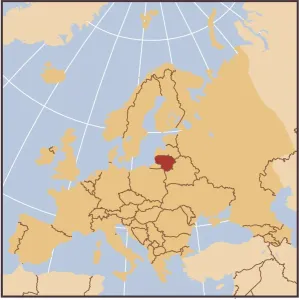 Lithuania reference map