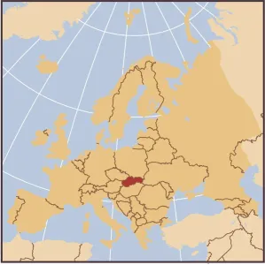 European Country Maps Drucke: Lithuania reference map