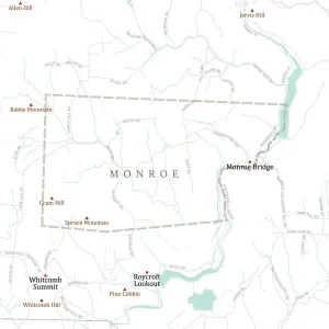 Vector Cartography Design Drucke: MA Franklin Monroe Vector Road Map