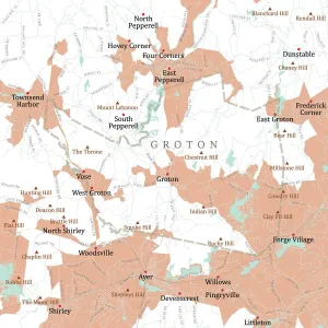 Middlesex-Groton-Vector-Road-Karte