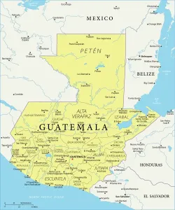 Karte von Guatemala - Vektor