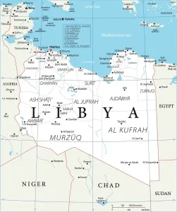 Drucke von Verzeichniskarte Libyen Tripolis Drucke: Karte Libys