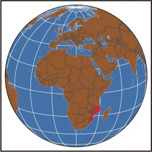 Mozambik-Ortlerkarte