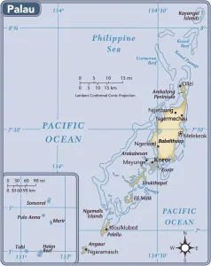 Karte von Palau