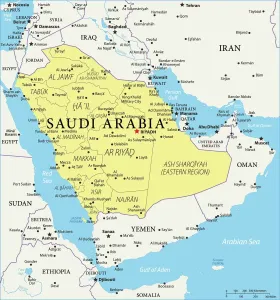 Saudiarabien Referenzkarte