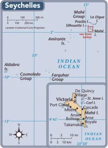 Reference Maps 2011 Edition Drucke: Seychelles country map