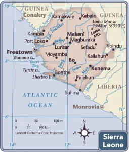 Karte von Sierra Leone