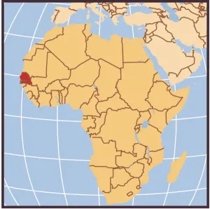 Country Maps For Sale Online Drucke: Sierra Leone locator map