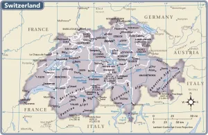 Drucke von 2011er Ausgabe Schweiz Drucke: Schweiz Landkarte