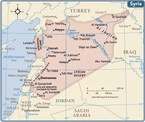 Antique Maps For Sale Online Drucke: Syria country map