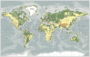 Bilder Datiert 25. April 2018: Weltkarten physischer Vektor