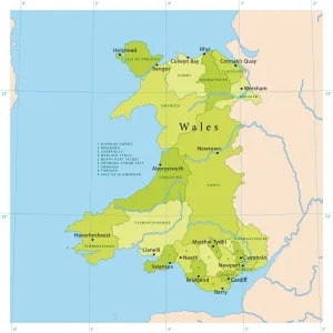 Wales Vektor-Kartensatz