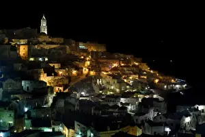 Sassi Di Matera Drucke: Matera at Night