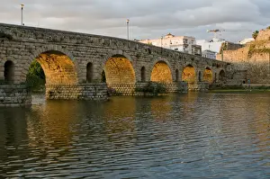 Spanish Culture Landmarks Drucke: Merida, Roman Bridge