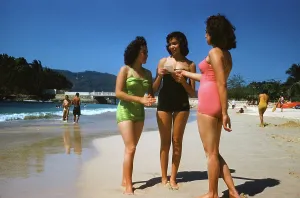 Retro Swimwear Fashion Drucke: Acapulco, Mexico