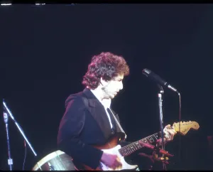 Electric Guitar Performance Drucke: Bob Dylan Performs