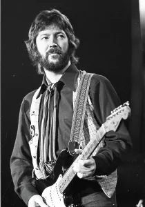 Vintage Rock Concert Images Drucke: Clapton Performs