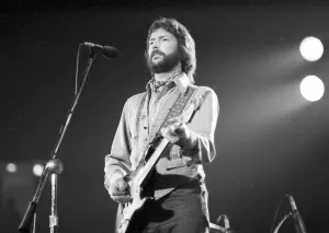 Vintage Rock Stars Drucke: Clapton Performs