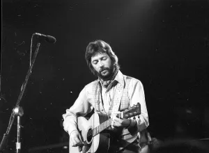 Classic Rock Musician Images Drucke: Clapton Performs