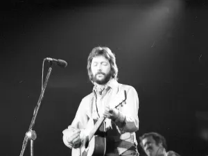 Vintage Rock Concerts Drucke: Clapton Performs