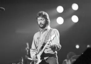 Getty Images Vintage Stock Drucke: Clapton Performs