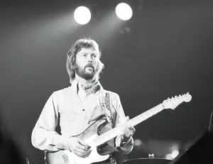 Classic Rock Musician Images Drucke: Clapton Performs