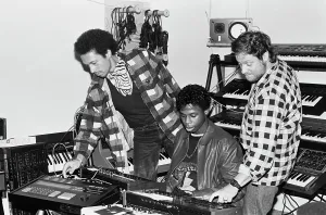 Recording Studio Equipment Drucke: Doug E. Fresh In The Studio