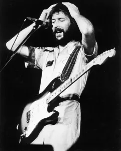 Vintage Music Icon Drucke: Eric Clapton Performs