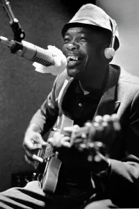 Vintage Recording Studio Photos Drucke: John Lee Hooker In The Studio