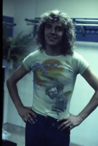 Vintage Music Images Drucke: Peter Frampton Backstage