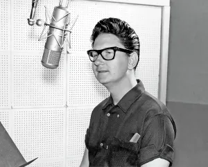 Vintage Singer Songwriter Drucke: Roy Orbison In The Studio