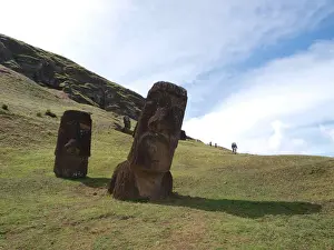 Chilean Landmarks Drucke: Moai Statues