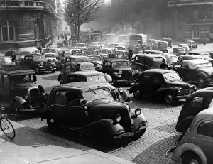 Historical Landscape Photography Drucke: Paris Traffic