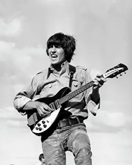 George Harrison Guitar Drucke: Performing