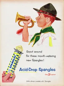 Vintage Graphic Design Drucke: Acid-Drop Spangles