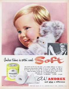 Retro Advertising Art Drucke: Andrex