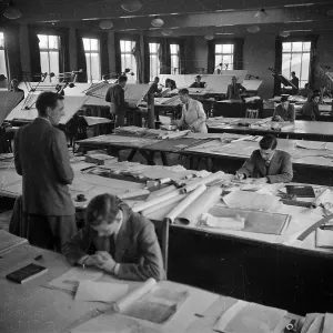 World War II Era Drucke: Architect's Plans