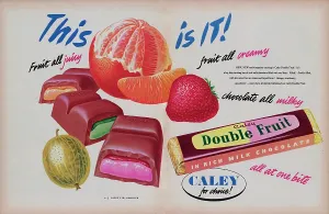 Retro Food Photography Drucke: Caley Double Fruit