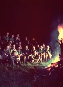 Campfire Scene Drucke: Camp-Fire