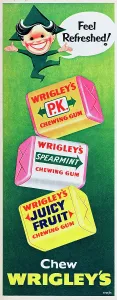 Classic American Advertising Posters Drucke: Chew Wrigley's