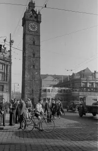 Scotland Black And White Photography Drucke: Clock Tower