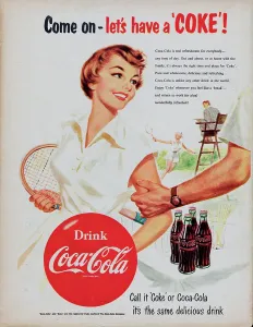 Vintage Advertisements Drucke: Coca-Cola