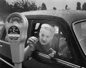 Vintage Car Parking Drucke: Control Parking