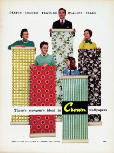 Retro Interior Design Ideas Drucke: Crown Wallpapers