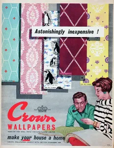 Retro Interior Design Ideas Drucke: Crown Wallpapers