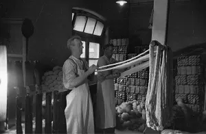 Northern Ireland Industry Drucke: Flax Worker
