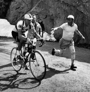 Black And White Cycling Photos Drucke: Avoiding Dehydration