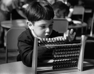 European Education History Drucke: Adding By Abacus