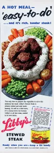 Retro Food Photography Drucke: Libby's Stewed Steak